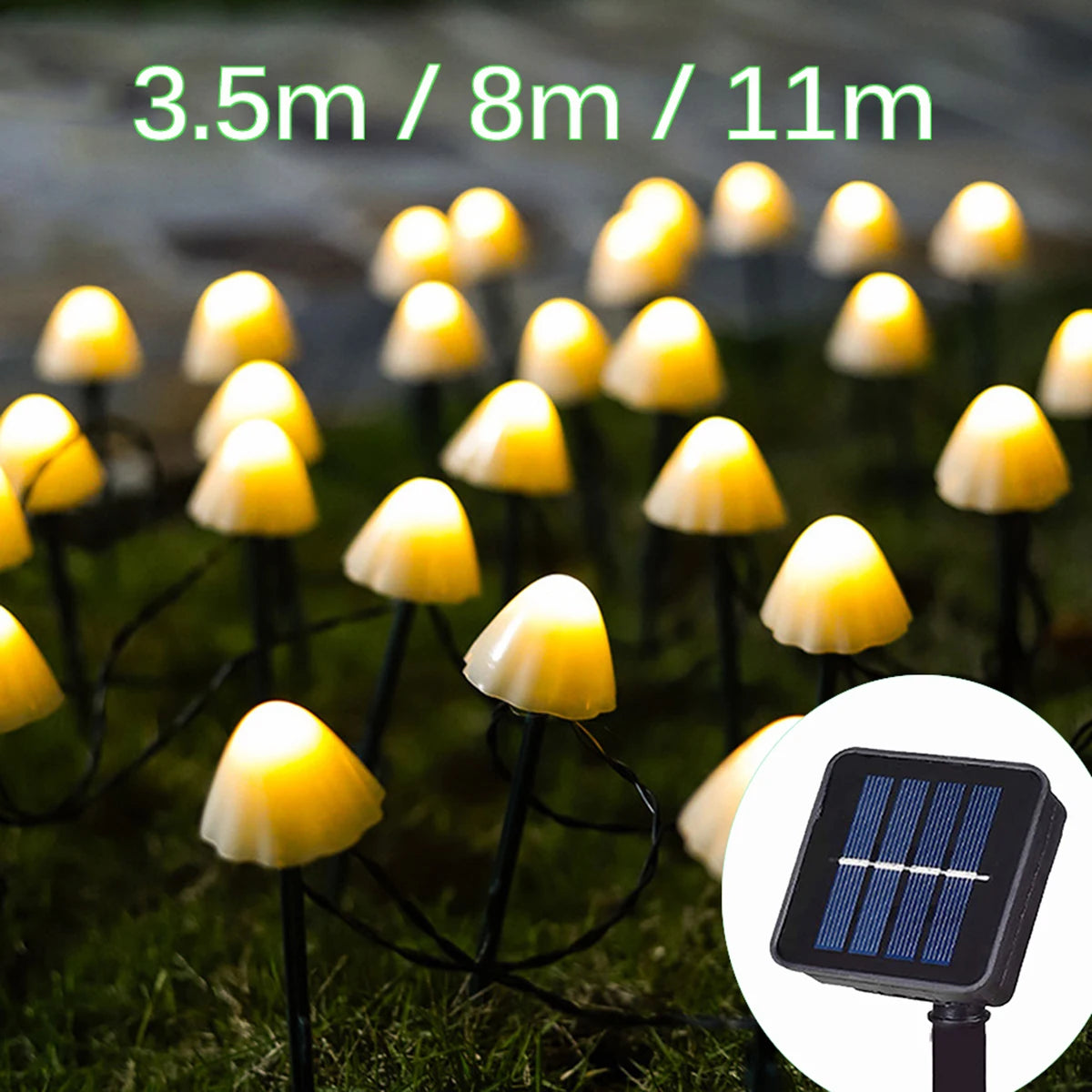 LED Solar Garden Fairy Lights | Outdoor Decorative Mushroom Lights