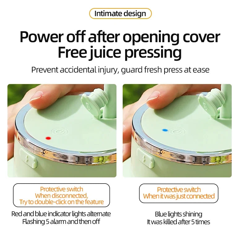 Wireless Portable Juicing Bucket | 800ml Fresh Fruit Juicer
