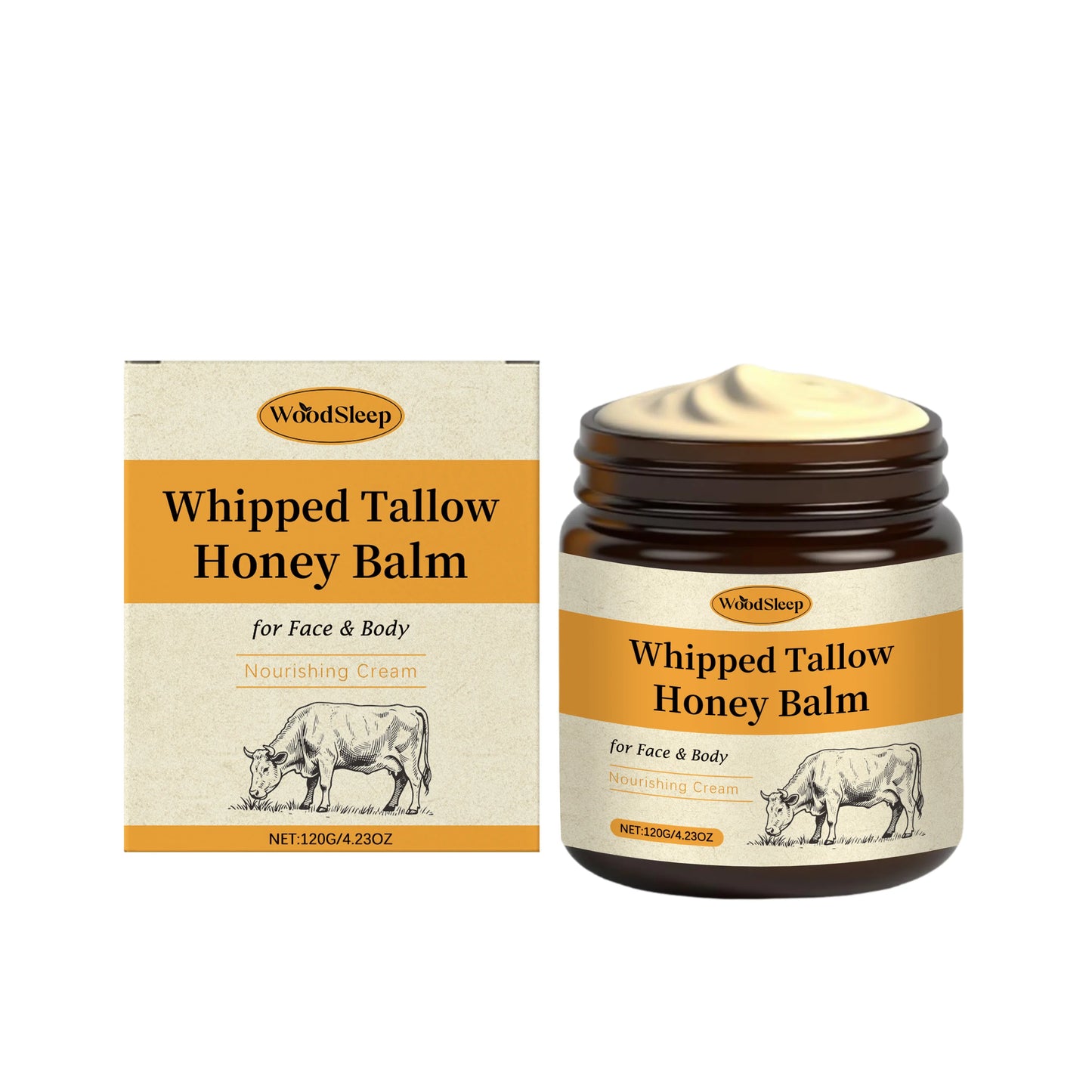 Honey & Beef Tallow Moisturizing Cream | Deep Nourishment & Care