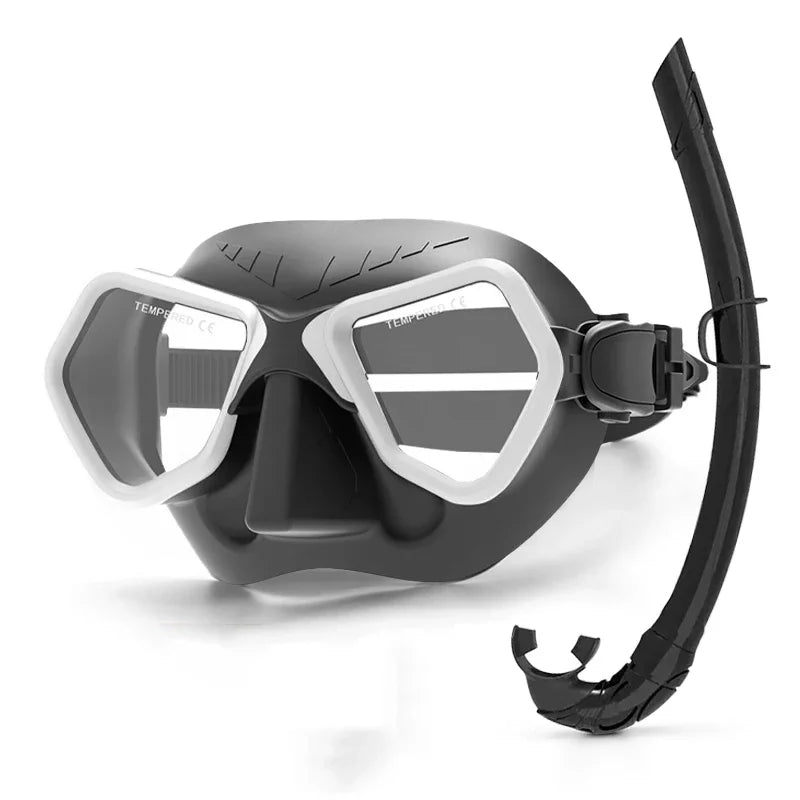 Professional Low Volume Diving Mask | Anti-Fog Silicone Snorkel Gear