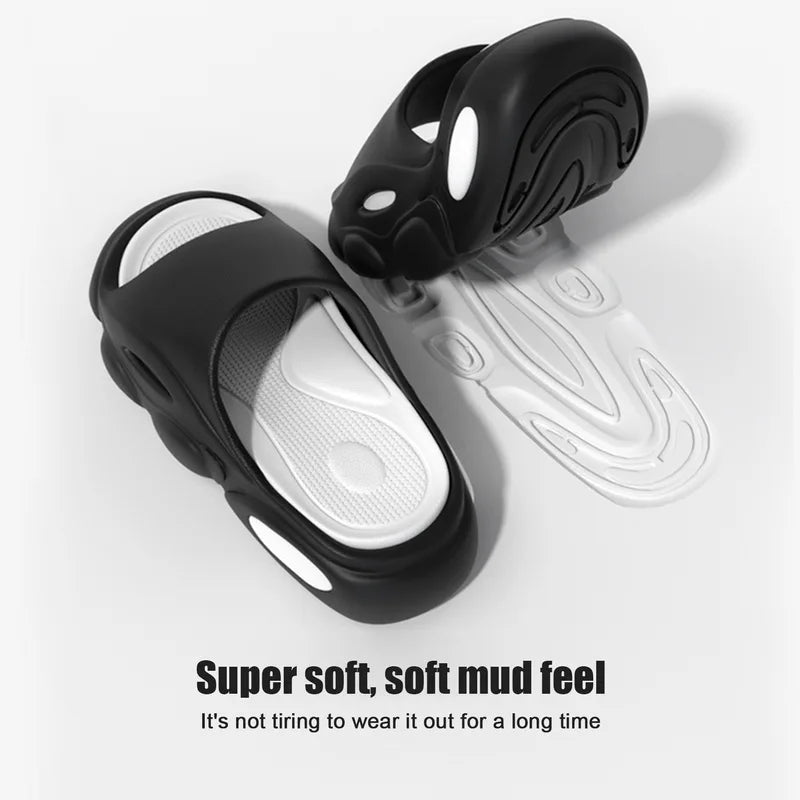 Men's Summer Sandals - Soft Cloud House Platform Slides for Beach