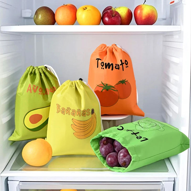 Reusable Fruit Vegetable Freshkeeping Storage Bag | Eco-Friendly