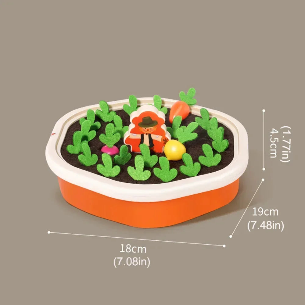 Colorful Shape Blocks Pull Carrot Game Set | Educational Toy for Kids