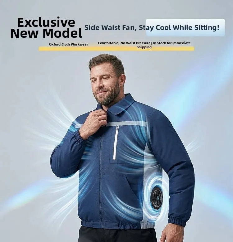 Smart Cooling Jacket for Men | Breathable Air Conditioning Apparel