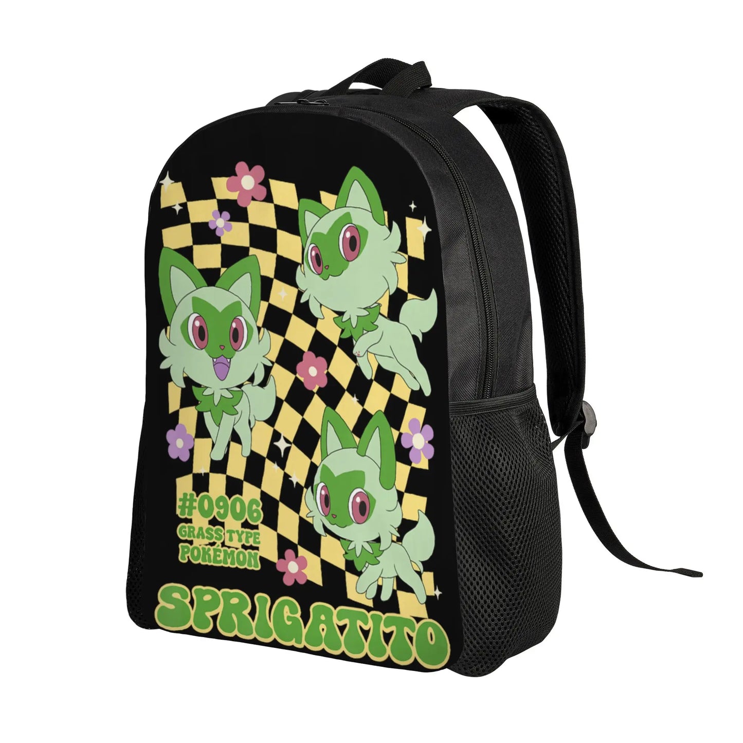 Retro Grass Type Pokemon Backpack | Large Capacity Daypack