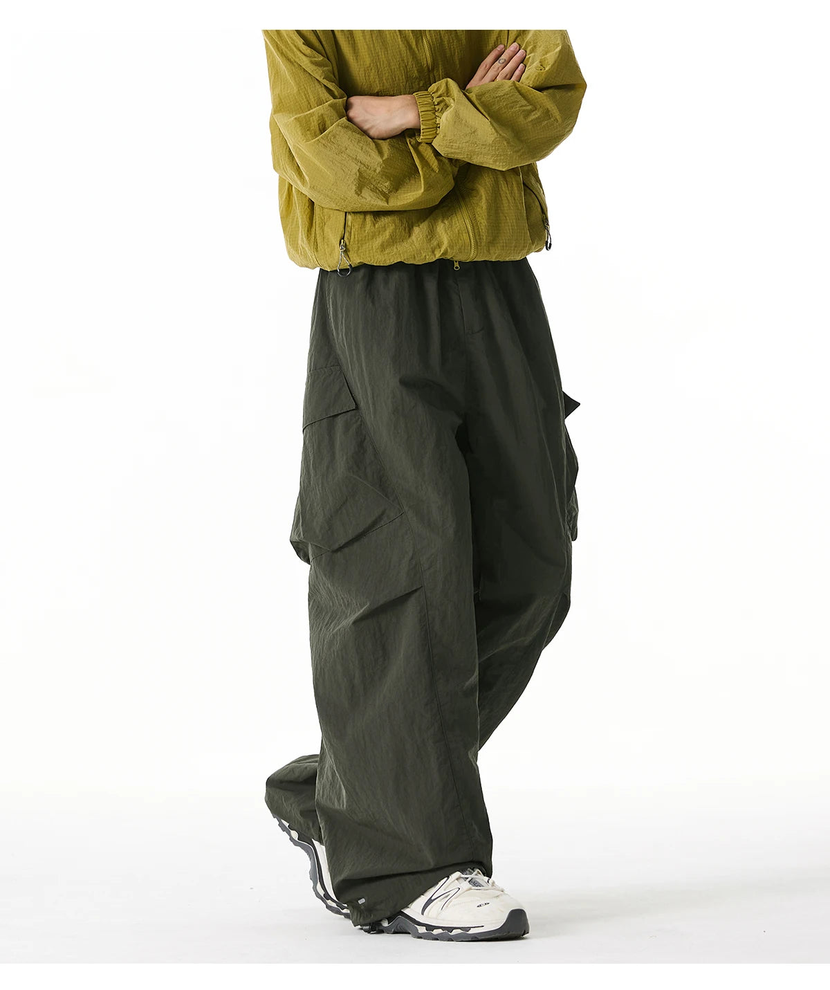 Men's Water-Resistant Cargo Pants | Oversized Utility Trousers