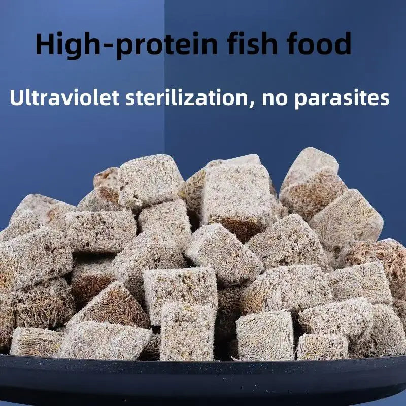 High Protein Freeze Dried Bloodworms for Fish & Tortoise Feed