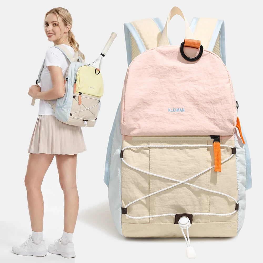 Color Block Mini Nylon Backpack | Lightweight Daypack for All Use