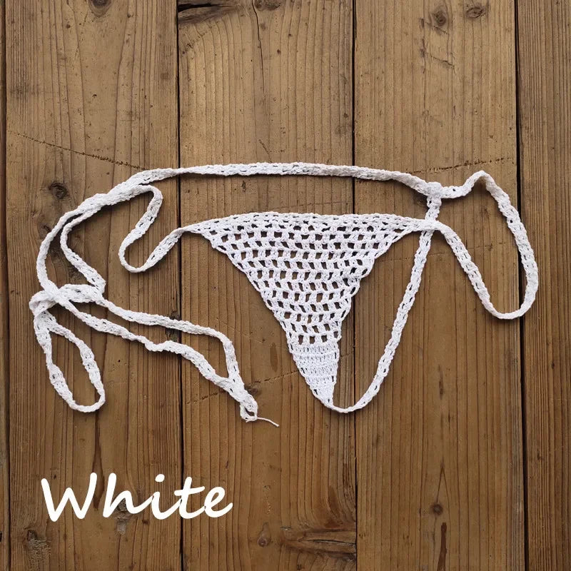 Mini Crochet Lace Thong Bikini | Perfect for Sunbathing & Swimming