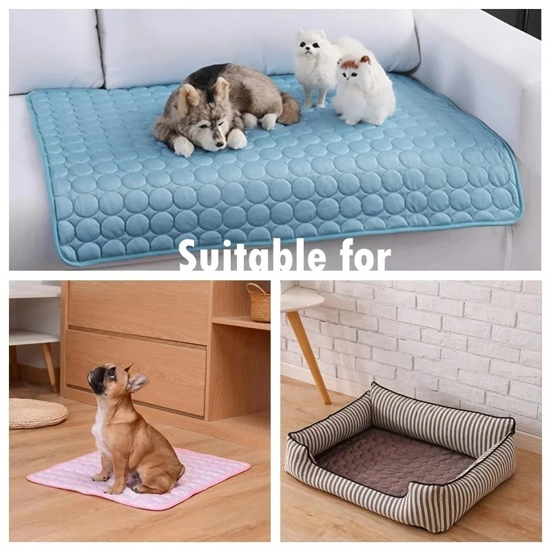 Dog Cooling Mat for All Breeds | Summer Pet Cold Bed