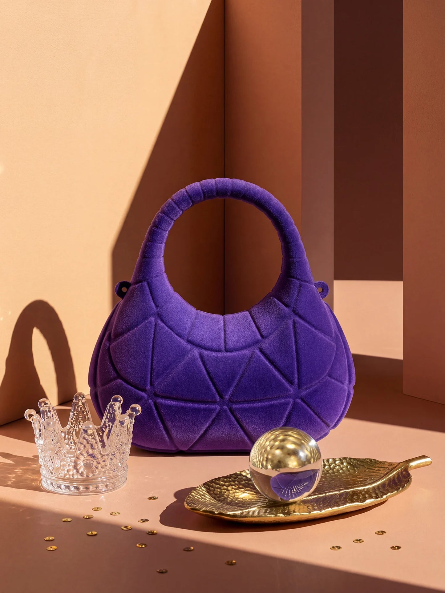 Mini Velvet Chain Evening Bag | Luxurious Crossbody Handbag