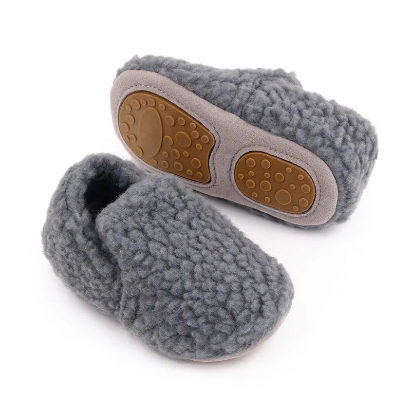 Soft Cotton Baby Prewalking Shoes | Non-Slip Winter Footwear