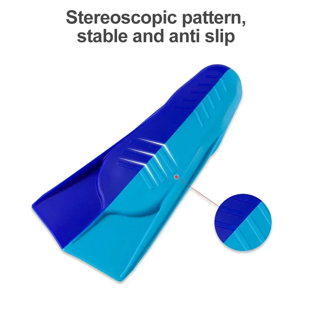 Silicone Short Diving Fins for Men, Women & Kids | Swim with Ease