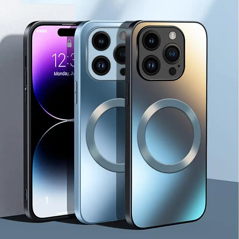 AG Matte Silicone Hard Case For Magsafe iPhone 17 Air 16 16E 15 14 13 12 11 Pro X XS Max Mini Plus Frosted Phone Magnetic Cover