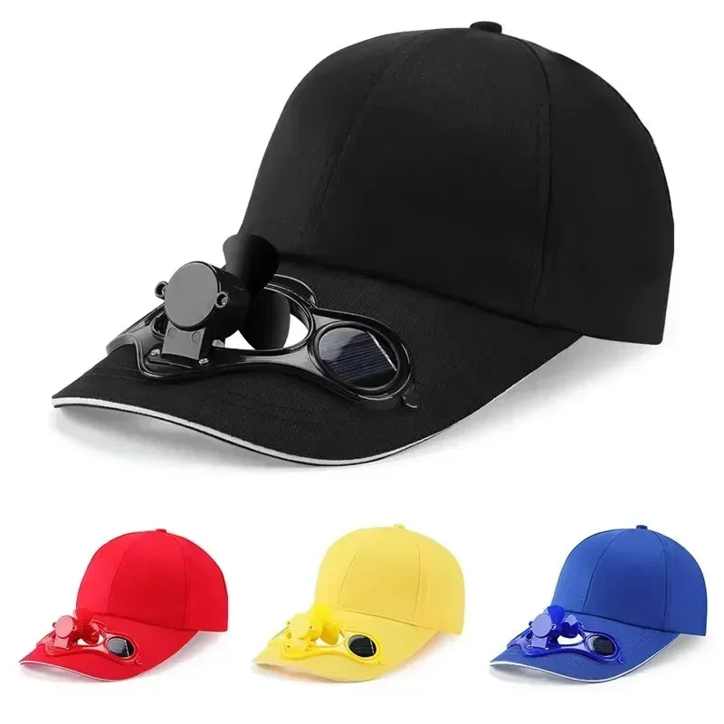 Solar Fan Cap | Lightweight UV Protection Baseball Hat for Summer