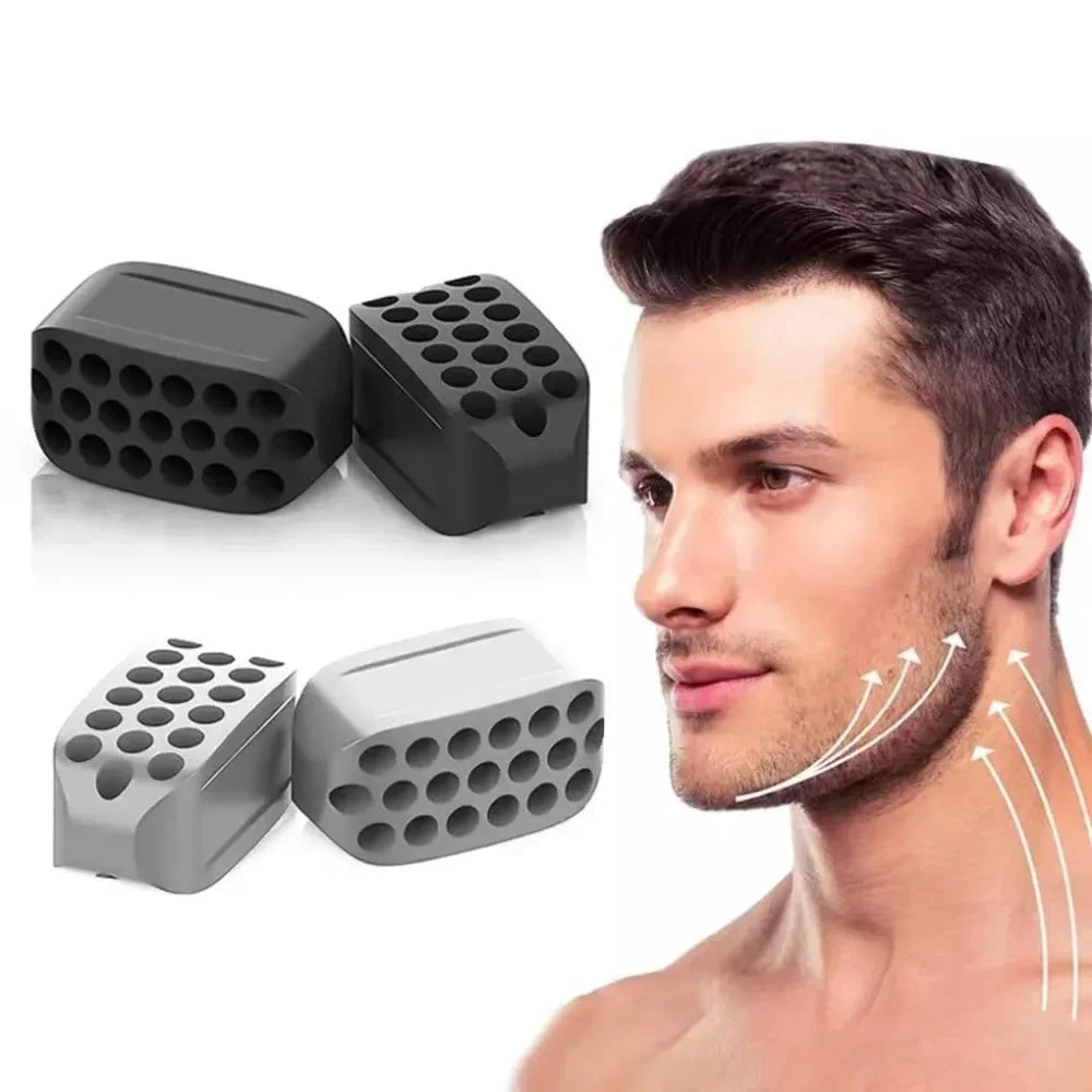 Silicone Jaw Exerciser & Neck Toning Tool for Facial Fitness