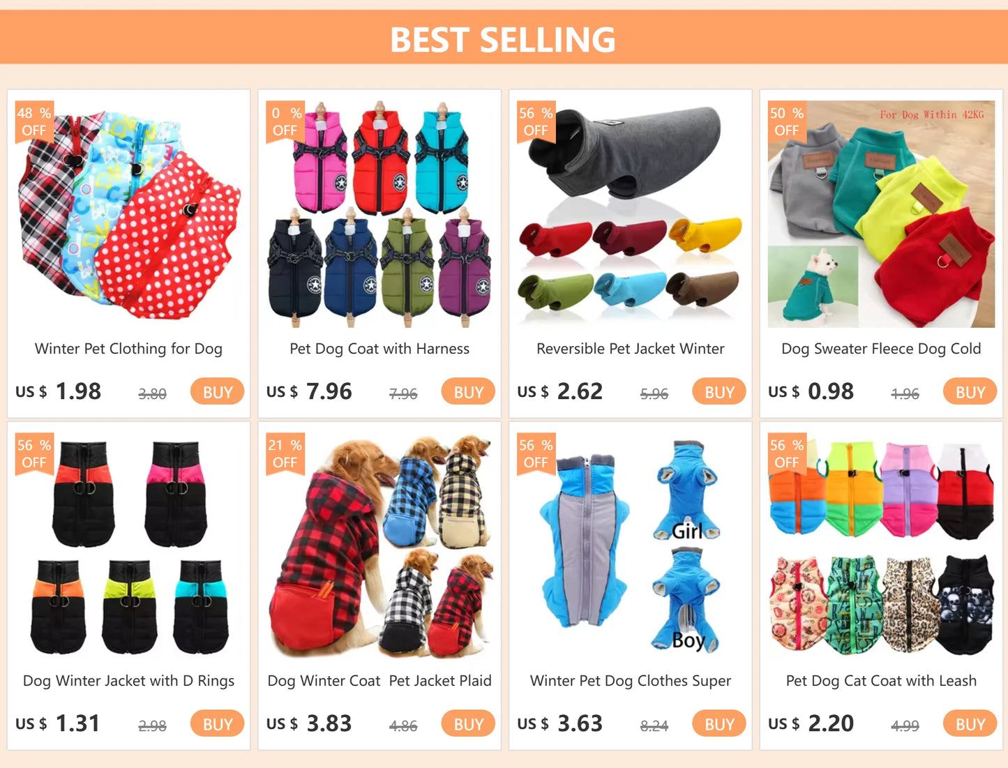 Reversible Dog Winter Coat | Plaid Vest for All Sizes