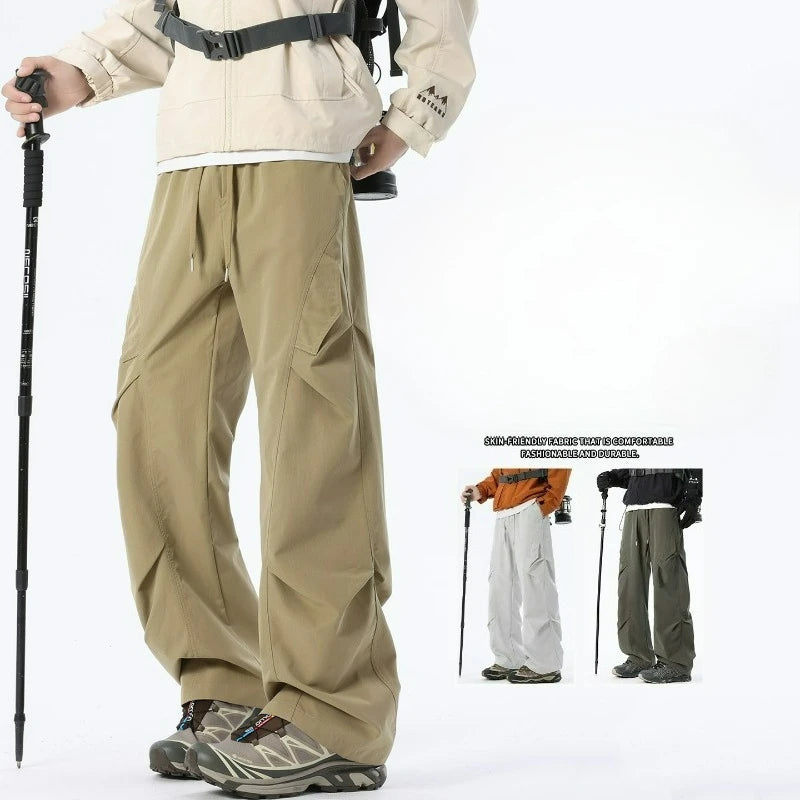 Men's Multi-Pocket Cargo Overalls | Stylish Baggy Trousers for Summer