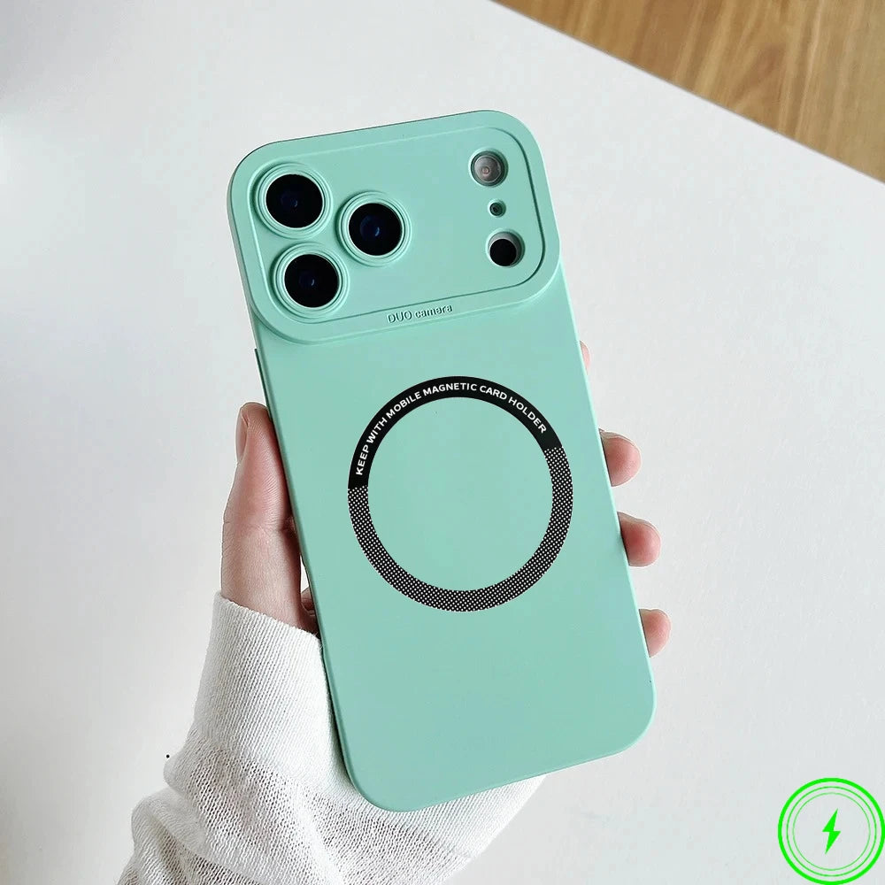 Official Liquid Silicone Magnetic Silicone Case For IPhone 17 Air 17 Pro Max 16 15 Candy Color Camera Full-pack Anti-Drop Cover