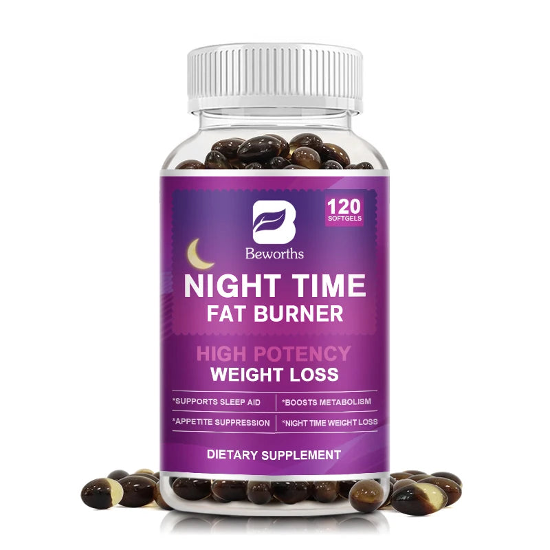 120pcs Night Time Fat Burner Capsules for Weight Management