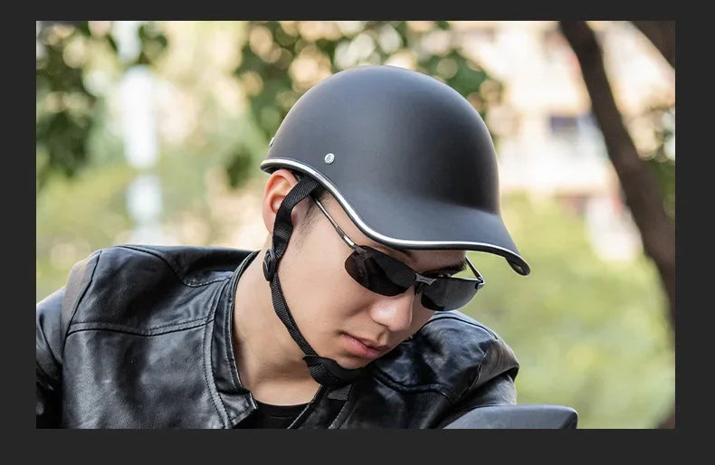 Retro Baseball Helmet with Extended Brim | Unisex Sun Protection