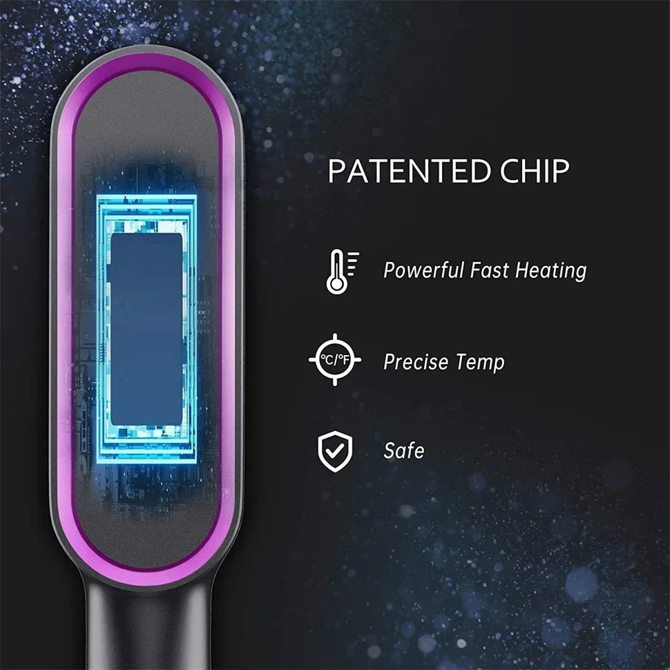 Adjustable Heat Hair Straightener Comb | Fast and Safe Styling