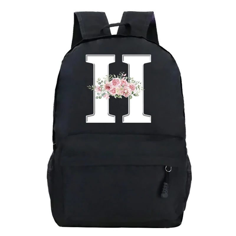 Stylish Pink Floral Backpack for College Students | Trendy Floral Design