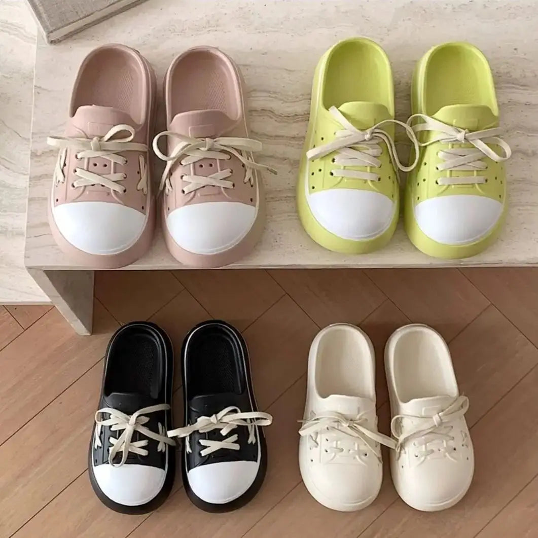 Waterproof Women's Lazy Half Slippers | Summer Casual Footwear
