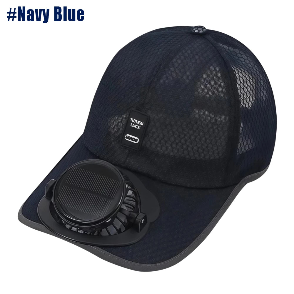 Solar Baseball Cap with Fan | Ultimate Sun Protection Gear