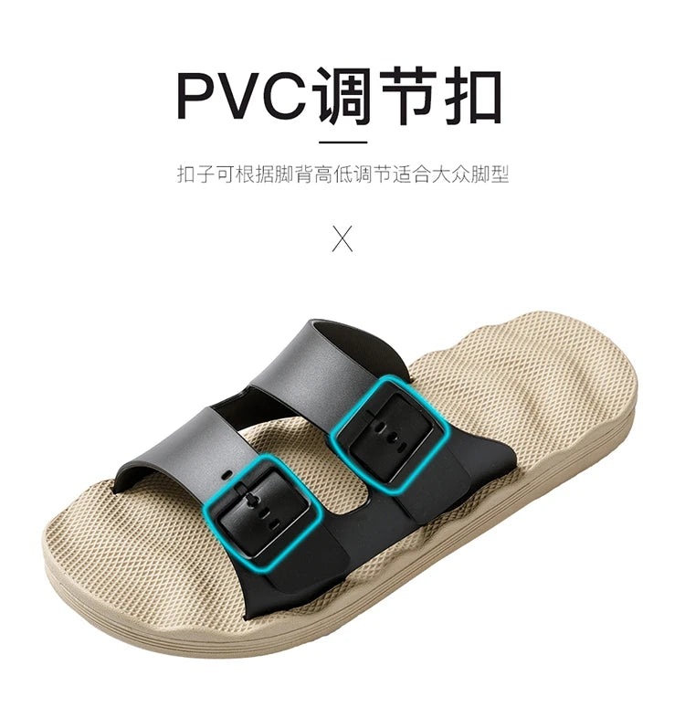 Comfortable Adjustable Men's Summer Slippers | Lightweight Beach Sandals