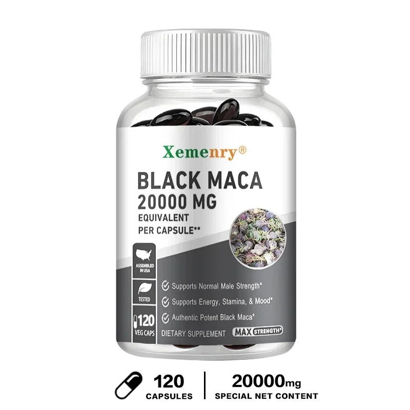 Black Maca Root Supplements for Energy, Endurance & Performance