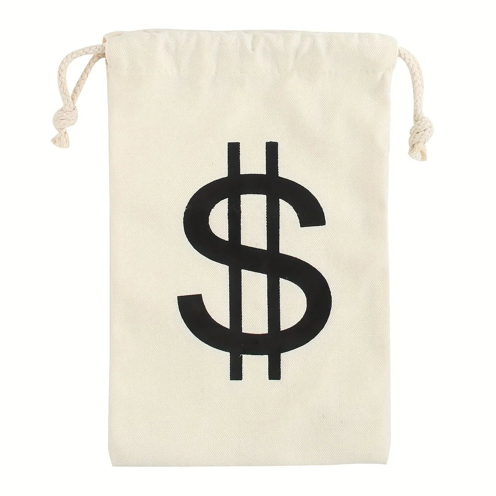 Reusable Dollar Sign Money Bag | Ideal for Gifts & Decor