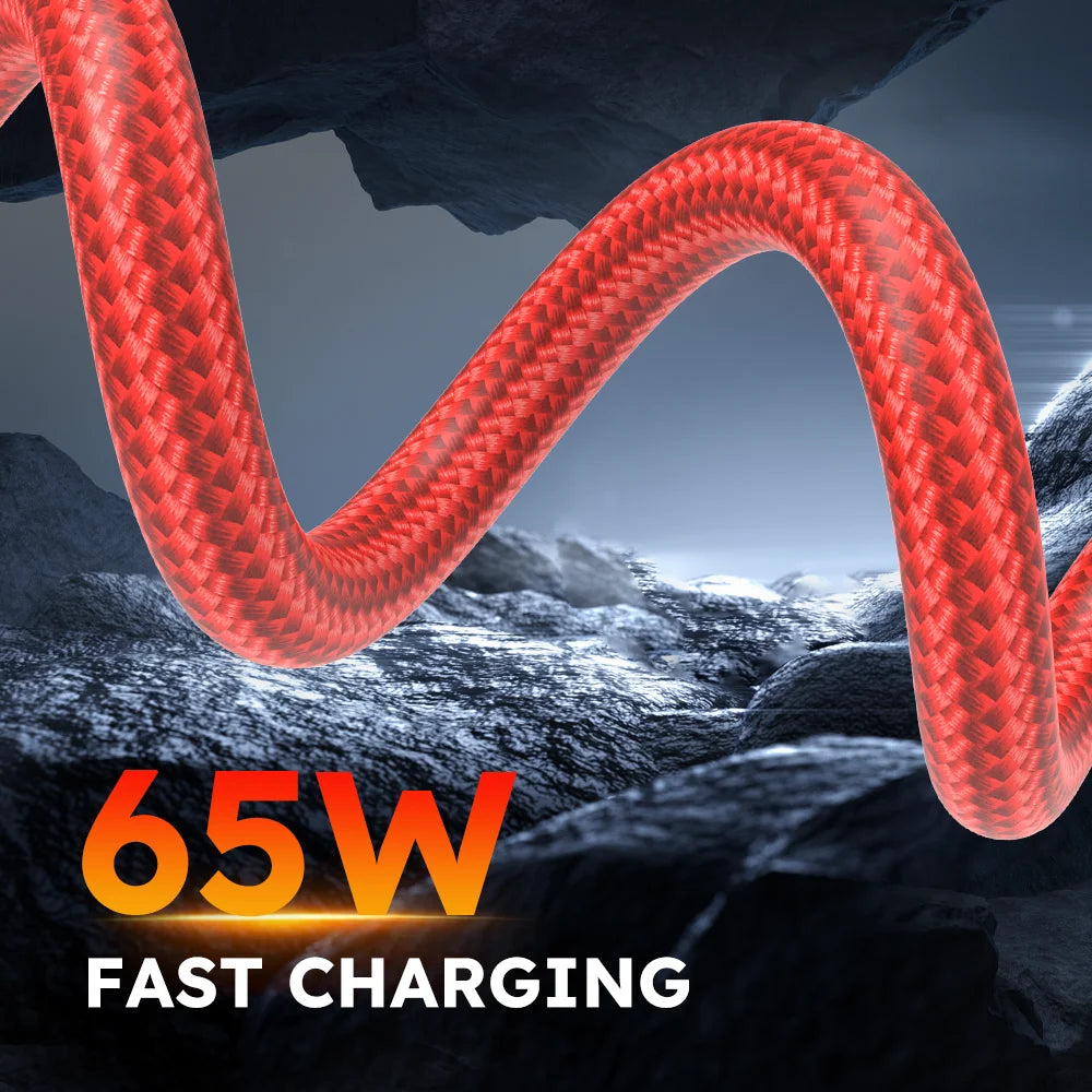 4pcs 3in1 USB-C Fast Charging Cable | Multi-Interface Charging
