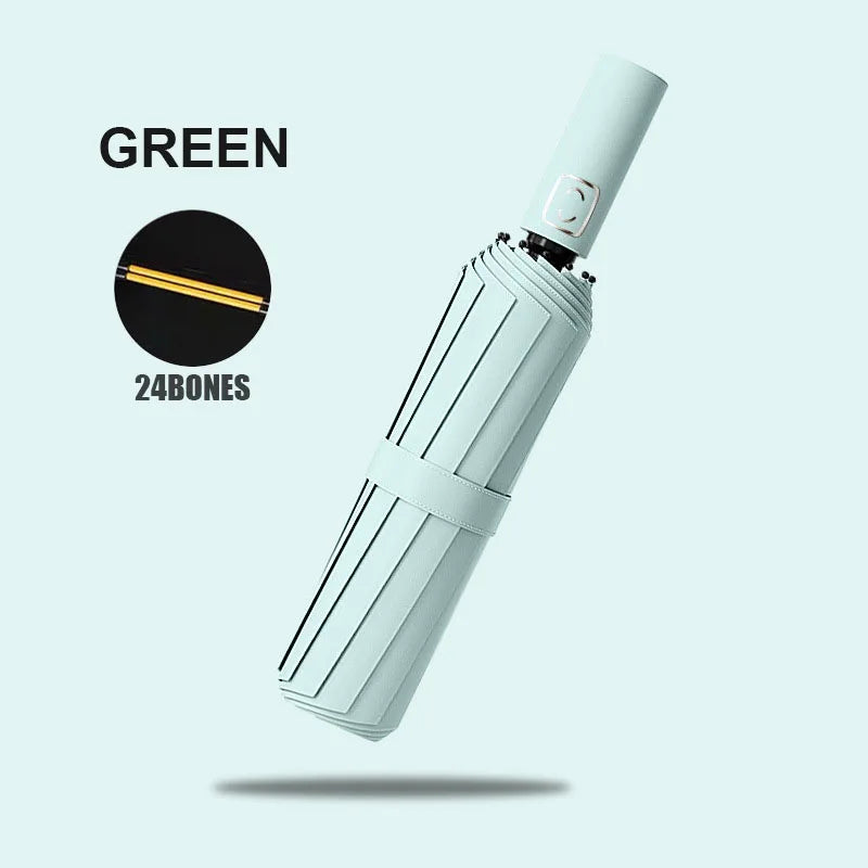 Large Windproof Automatic Umbrella | UV Protection Folding Umbrella