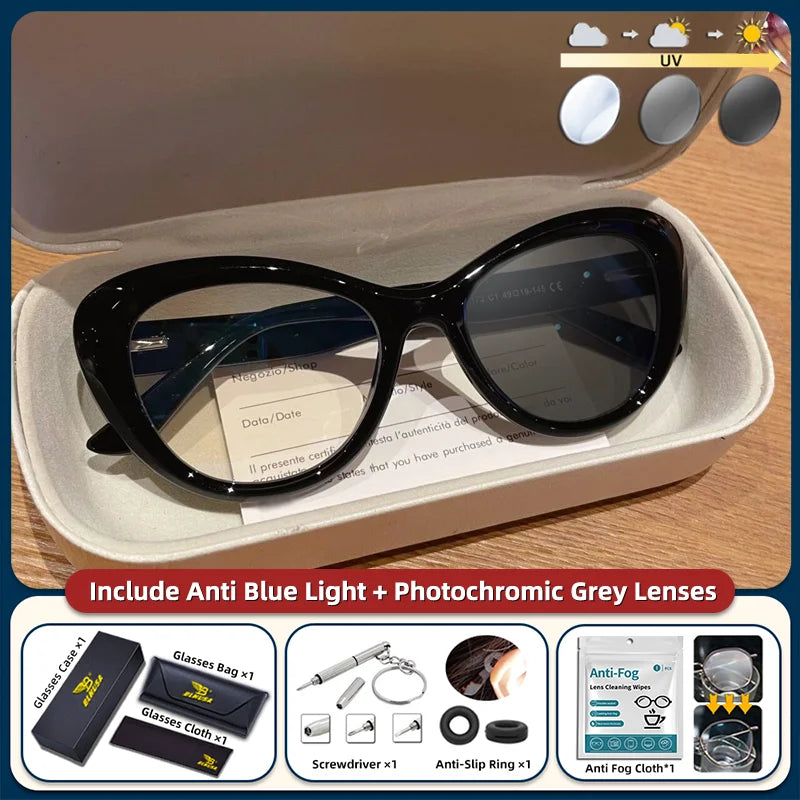 Trendy Women's Cat Eye Blue Light Blocking Reading Glasses