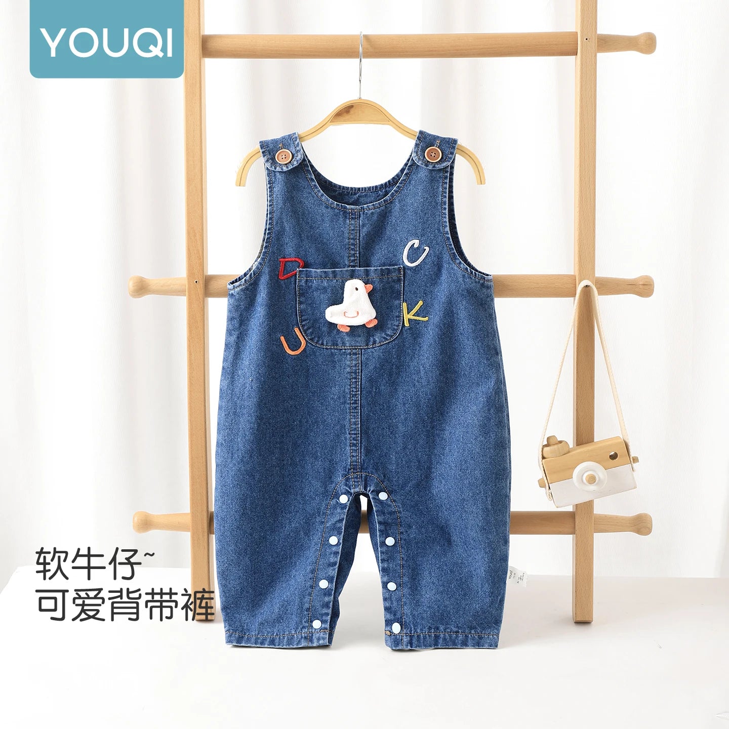 Baby Girl Denim Overalls | Stylish Spring & Autumn Jumpsuit