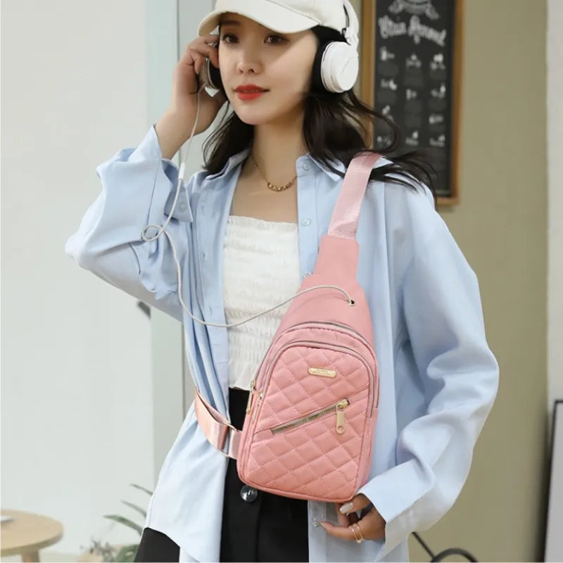 Fashionable Waterproof Crossbody Bag for Women | Large Capacity Sling