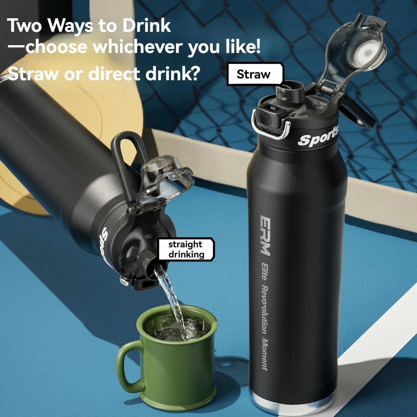 Insulated Stainless Steel Water Bottle | Perfect for Cycling & Sports