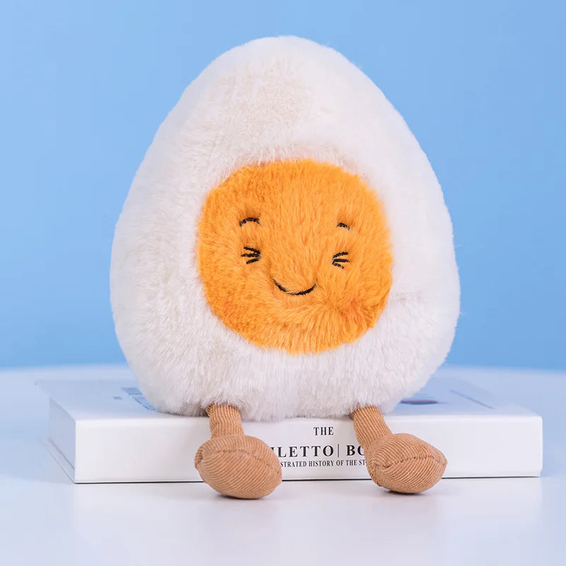 Cute Breakfast Egg Plush Pillow | Soft Food Doll Toy & Decor