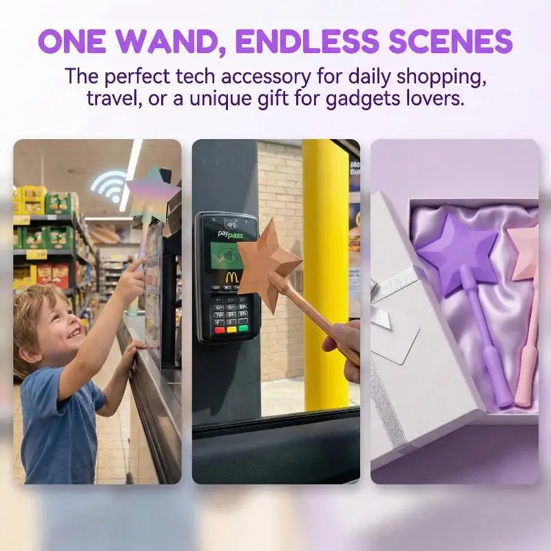 Creative Magic Wand Payment Card Holder for Easy Contactless Payments