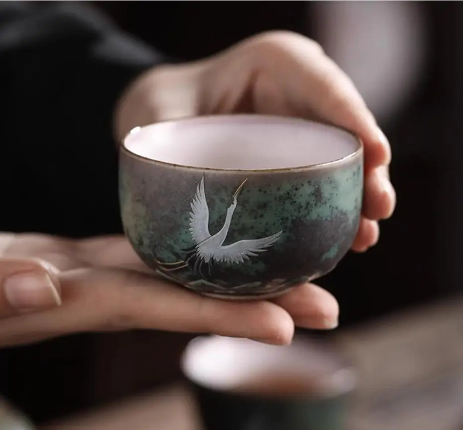 Elegant Japanese Style Ceramic Coffee Cup | Eco-Friendly Drinkware
