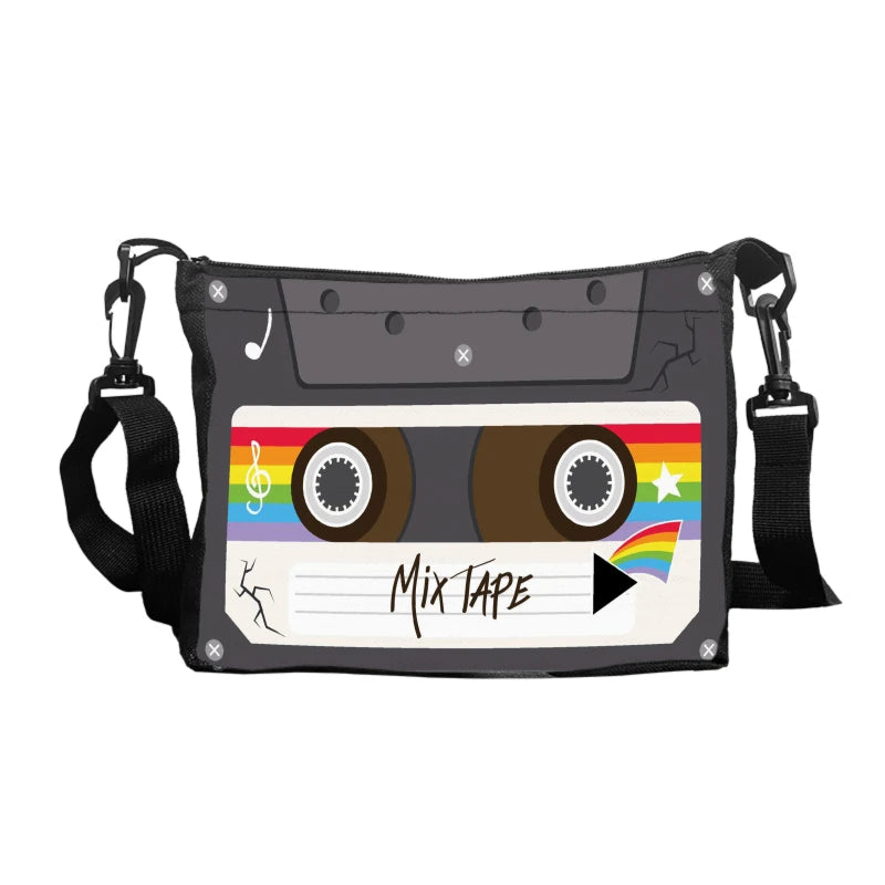Stylish Polyester Shoulder Bag | Cartoon Design & Crossbody Strap