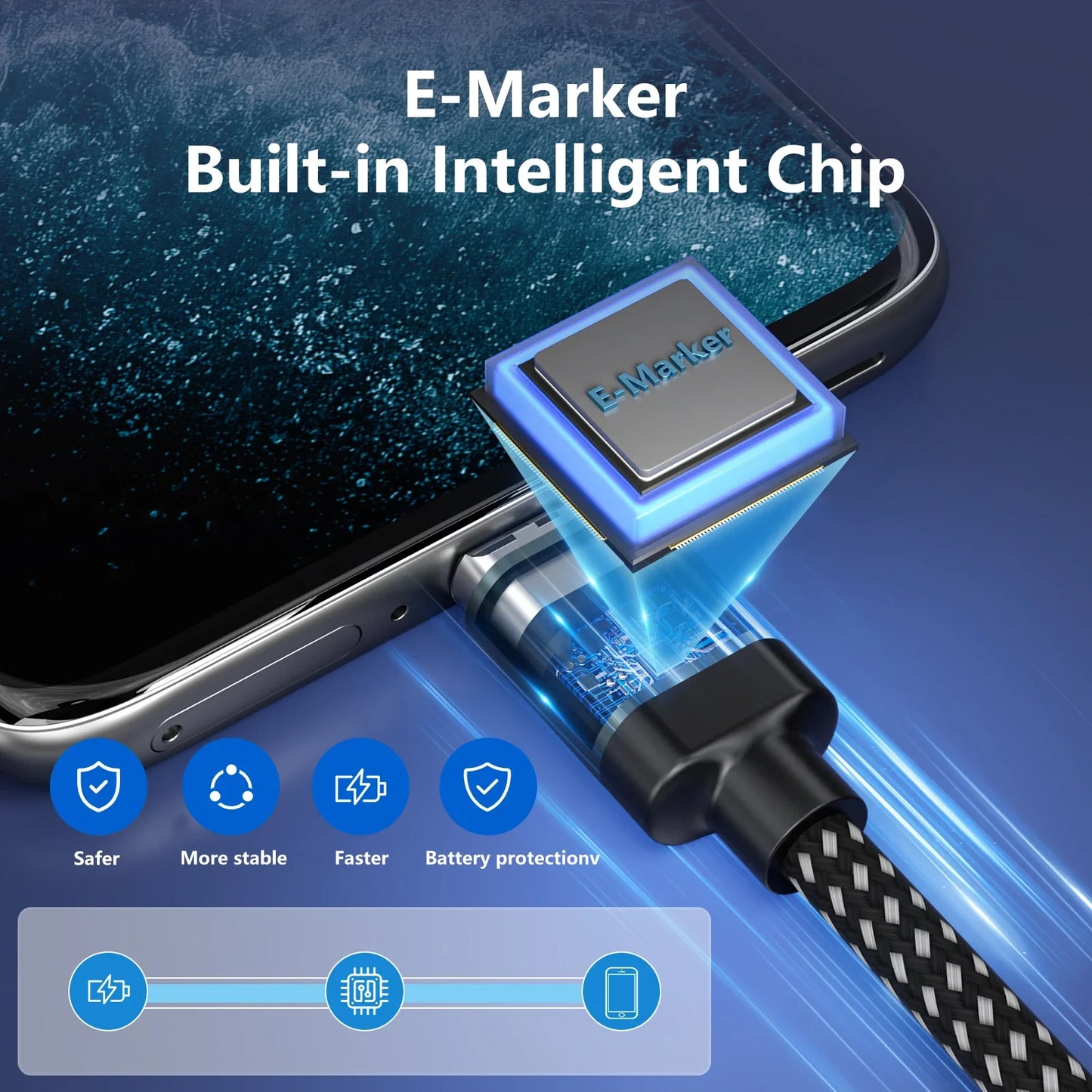Magnetic USB-C Fast Charging Cable | Universal Compatibility