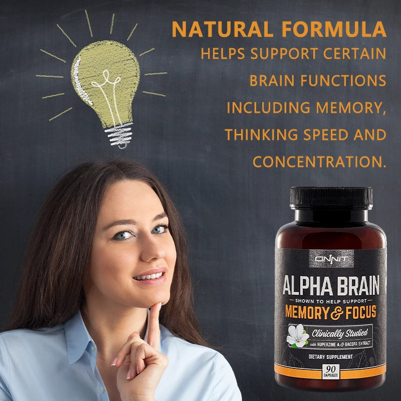 Premium Nootropic Brain Supplement for Focus & Memory
