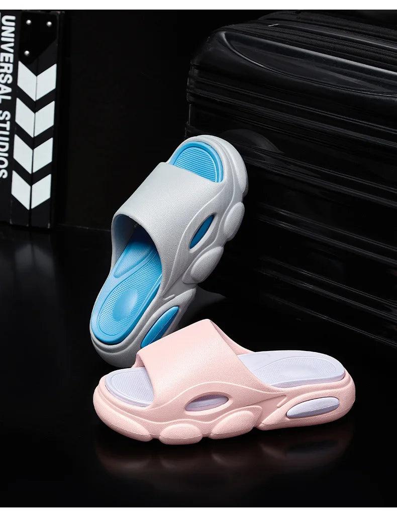 Men's Summer Sandals - Soft Cloud House Platform Slides for Beach