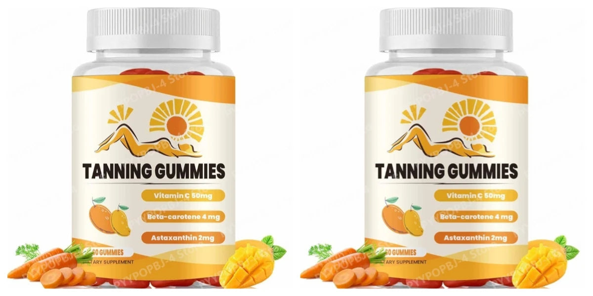 Tanning Gummies with Astaxanthin & Vitamin C for Healthy Skin