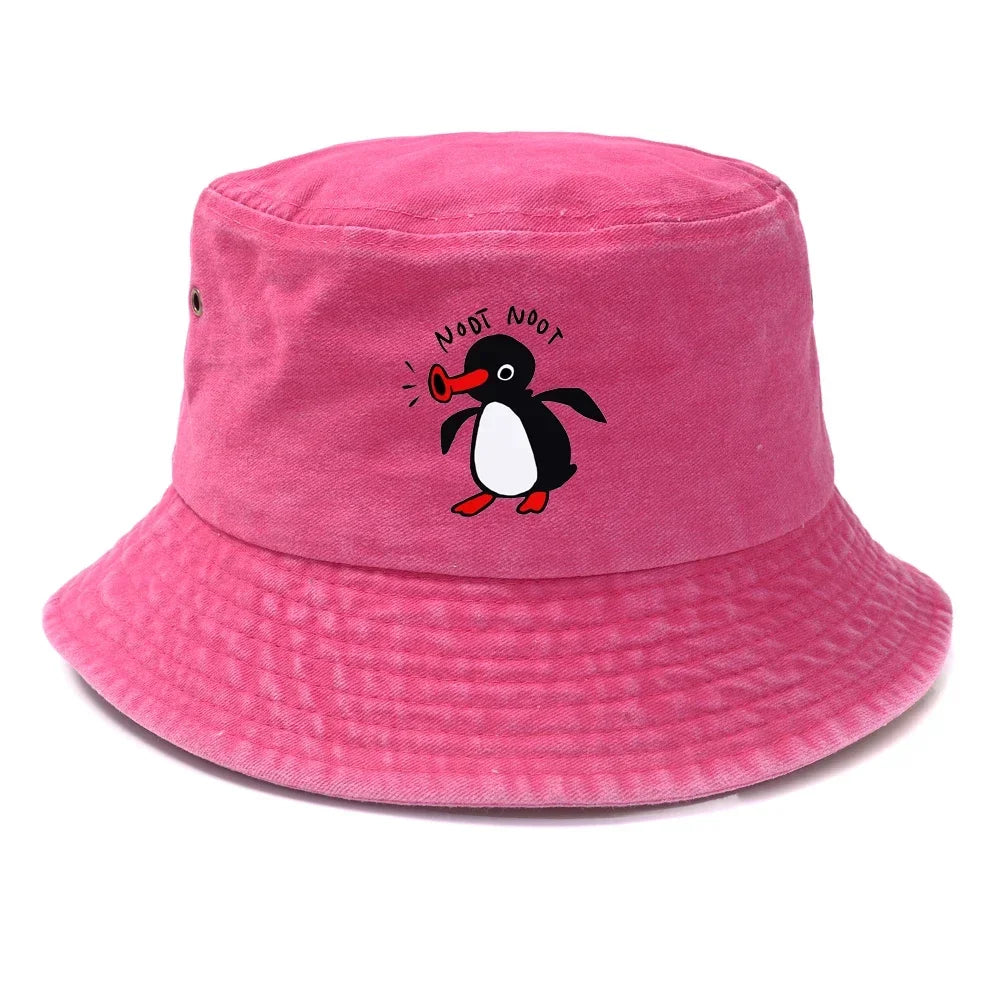 Reversible Summer Penguin Bucket Hat for Men & Women | Sun Protection
