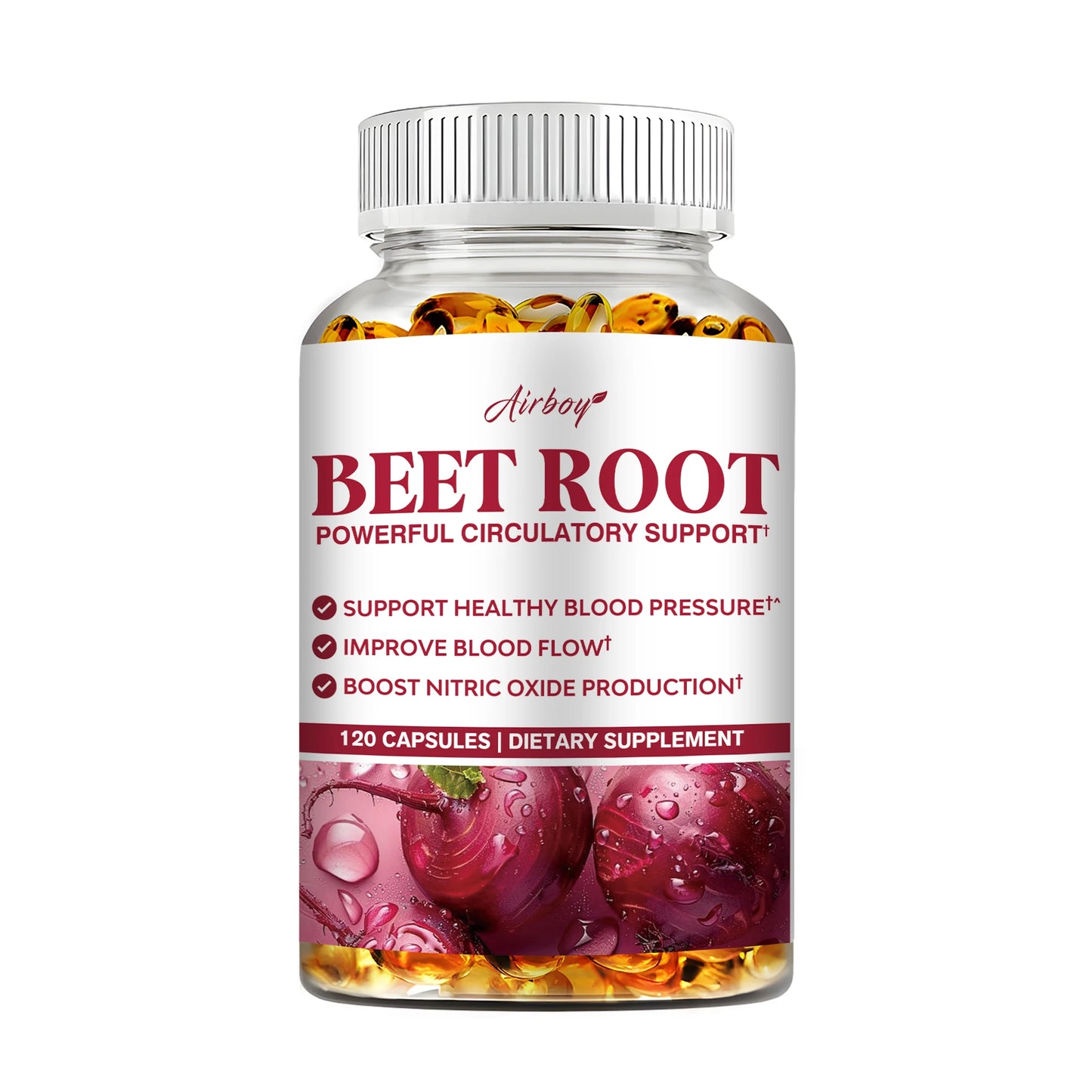 Beetroot Capsules for Heart Health & Blood Circulation Support