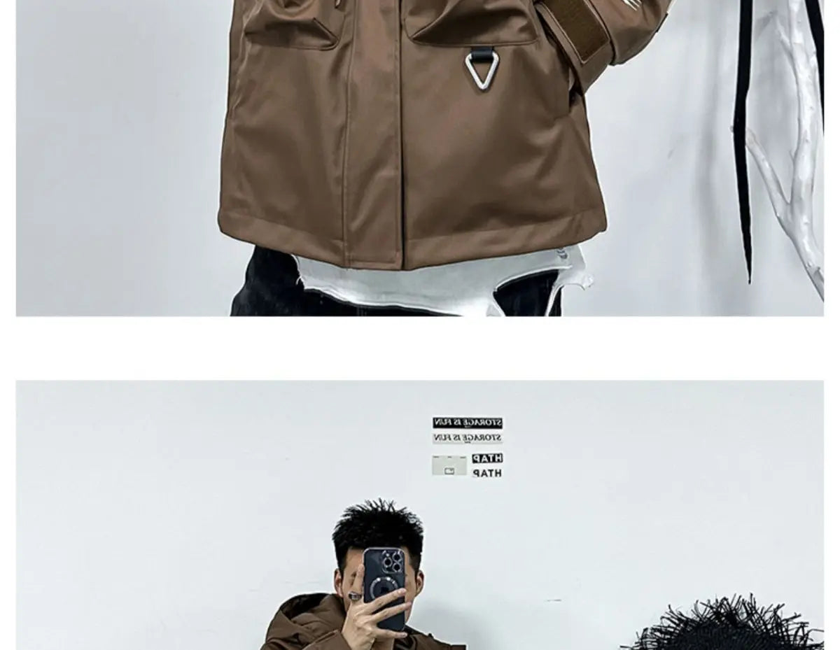 Men's Casual Hooded Parka | Warm Multi-Pocket Winter Jacket