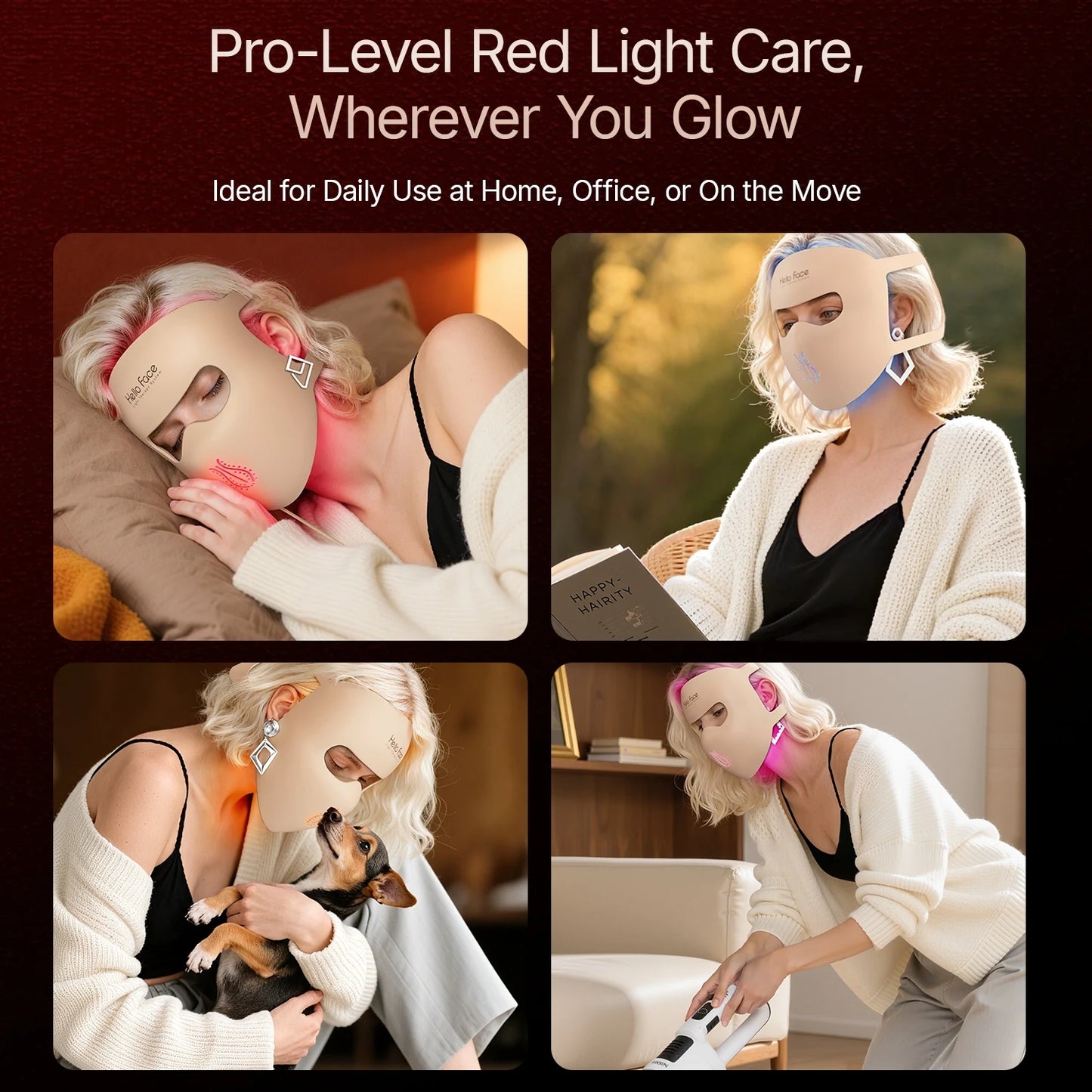 Portable 4D LED Light Therapy Mask for Skin Rejuvenation